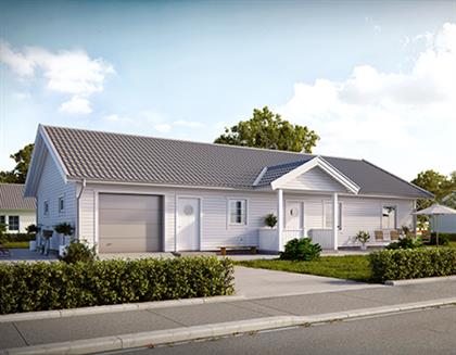 Sparven med kopplat garage