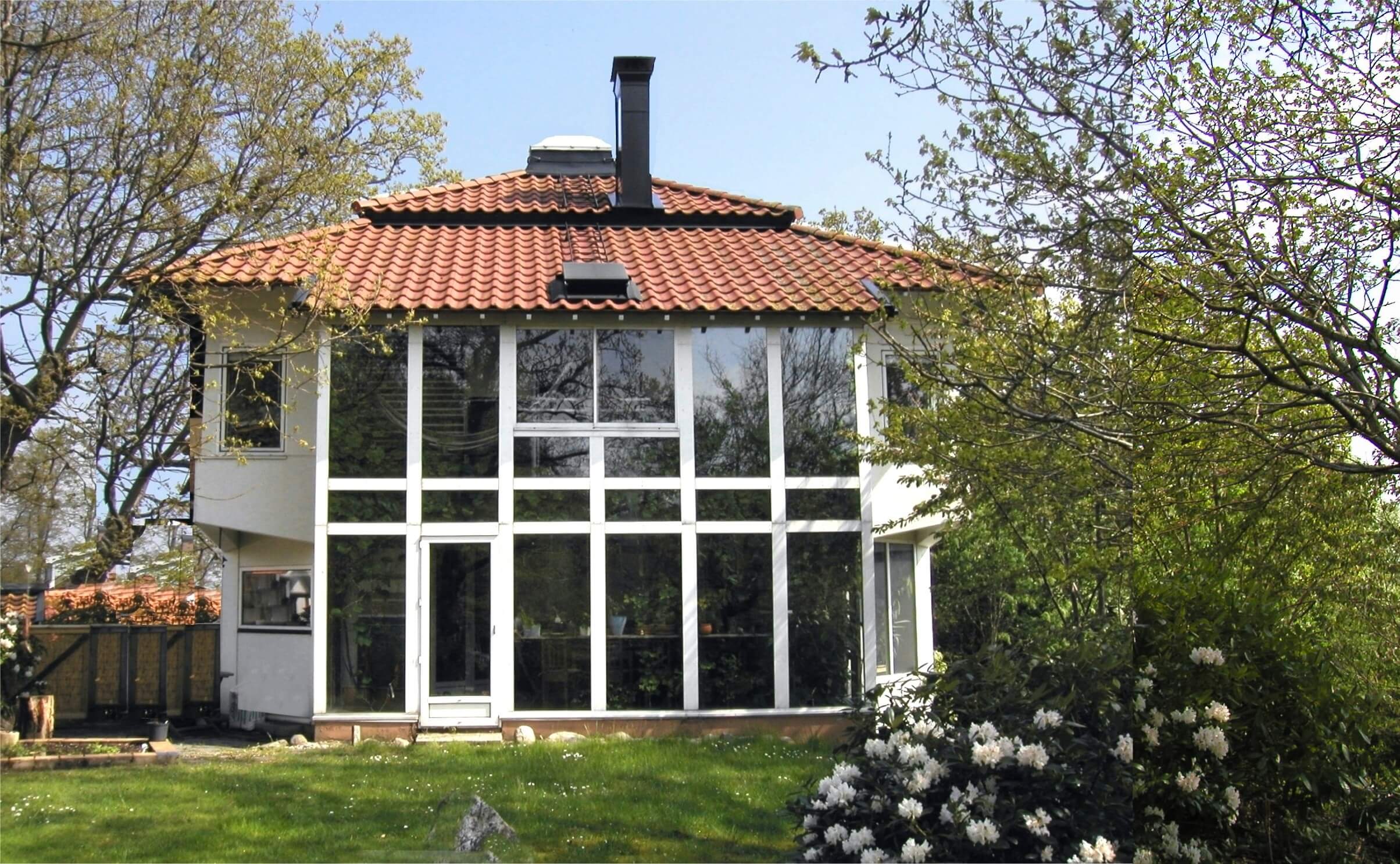 Med Vinterträdgård i 2 våningar
