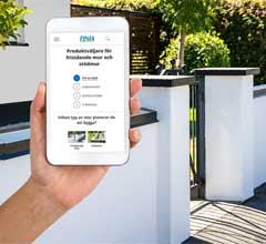 Finja Betong lanserar nytt digitalt verktyg för beräkning av material till trädgårdsmur