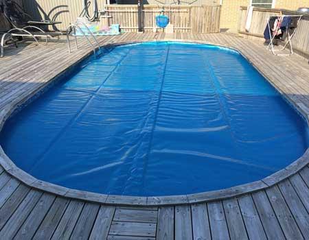 Solfolie till pool.