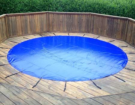 Poolskydd rund.