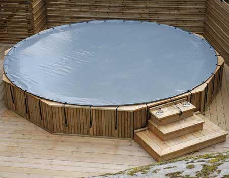 Poolskydd rund.
