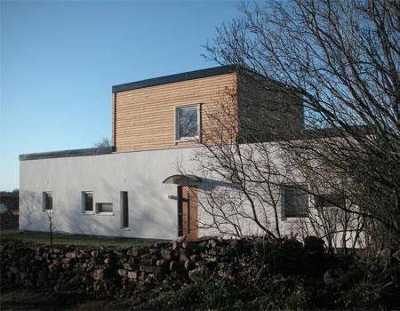 Putsad fasad