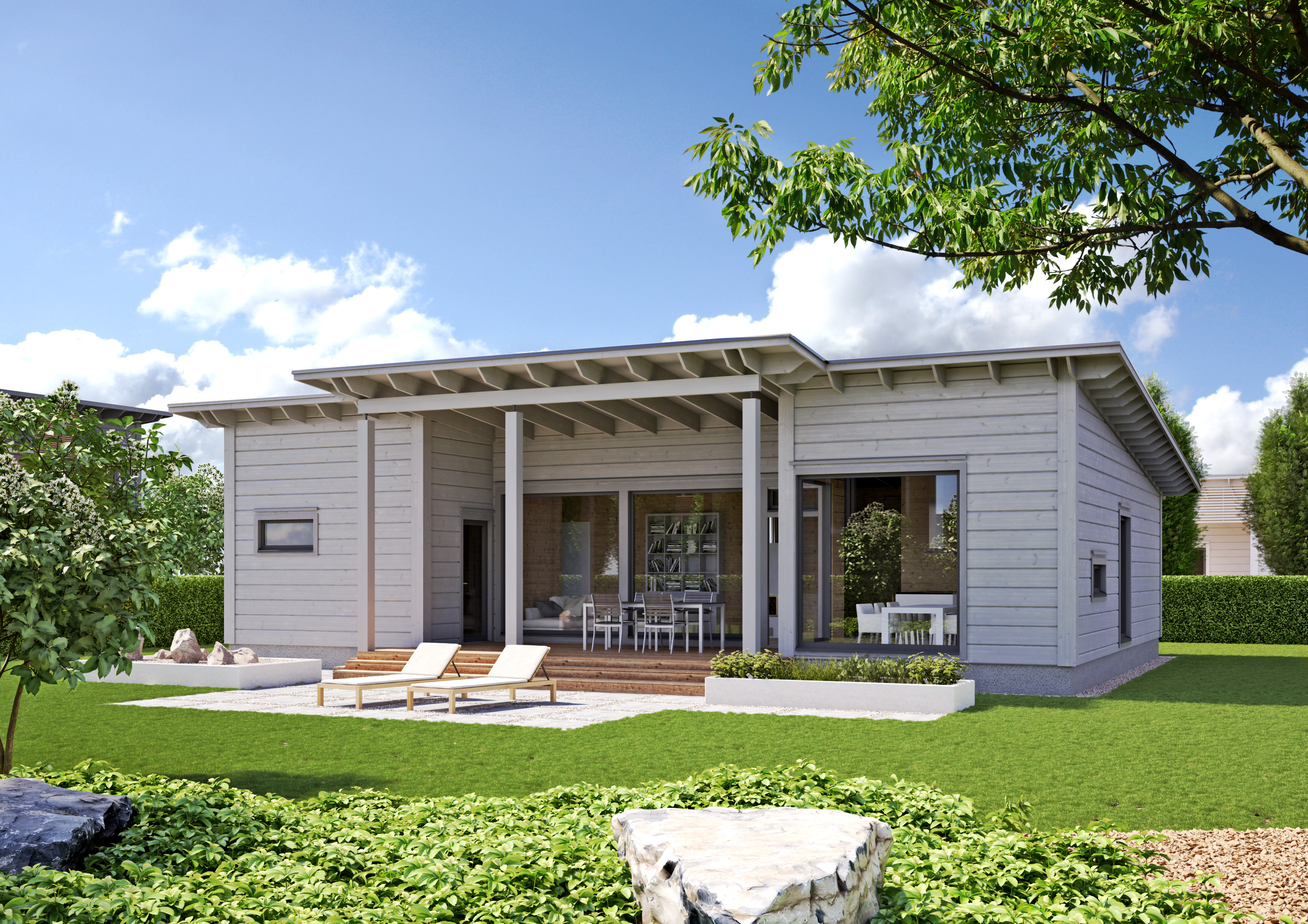 Strandvilla-kontio-timmerhus